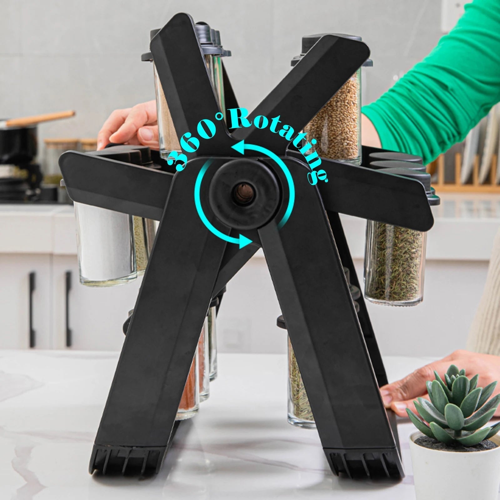 18 Jar Rotating Spice Rack